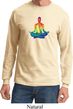 Yoga Chakra Lotus Pose Long Sleeve Shirt