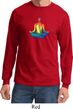 Yoga Chakra Lotus Pose Long Sleeve Shirt
