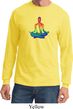 Yoga Chakra Lotus Pose Long Sleeve Shirt