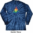 Yoga Chakra Lotus Pose Long Sleeve Tie Dye Shirt
