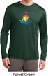 Yoga Chakra Lotus Pose Mens Dry Wicking Long Sleeve Shirt