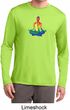 Yoga Chakra Lotus Pose Mens Dry Wicking Long Sleeve Shirt