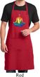 Yoga Chakra Lotus Pose Mens Full Length Apron with Pockets