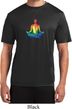 Yoga Chakra Lotus Pose Mens Moisture Wicking Shirt