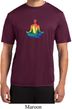 Yoga Chakra Lotus Pose Mens Moisture Wicking Shirt