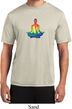 Yoga Chakra Lotus Pose Mens Moisture Wicking Shirt