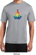 Yoga Chakra Lotus Pose Mens Moisture Wicking Shirt
