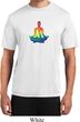 Yoga Chakra Lotus Pose Mens Moisture Wicking Shirt