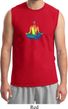 Yoga Chakra Lotus Pose Mens Muscle Shirt
