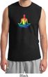 Yoga Chakra Lotus Pose Mens Muscle Shirt