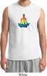 Yoga Chakra Lotus Pose Mens Muscle Shirt