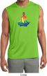 Yoga Chakra Lotus Pose Mens Sleeveless Moisture Wicking Shirt