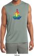 Yoga Chakra Lotus Pose Mens Sleeveless Moisture Wicking Shirt