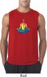 Yoga Chakra Lotus Pose Mens Sleeveless Shirt