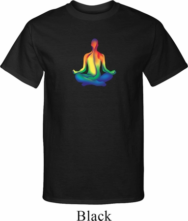 Yoga Chakra Lotus Pose Mens Tall Shirt