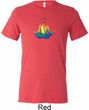 Yoga Chakra Lotus Pose Mens Tri Blend Crewneck Shirt