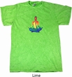 Yoga Chakra Lotus Pose Mineral Tie Dye Shirt
