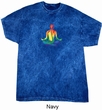 Yoga Chakra Lotus Pose Mineral Tie Dye Shirt