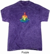 Yoga Chakra Lotus Pose Mineral Tie Dye Shirt