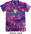 Yoga Chakra Lotus Pose Patriotic Tie Dye Shirt