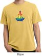 Yoga Chakra Lotus Pose Pigment Dyed Shirt