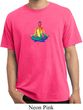 Yoga Chakra Lotus Pose Pigment Dyed Shirt