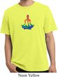 Yoga Chakra Lotus Pose Pigment Dyed Shirt