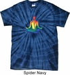 Yoga Chakra Lotus Pose Spider Tie Dye Shirt