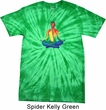 Yoga Chakra Lotus Pose Spider Tie Dye Shirt