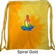 Yoga Chakra Lotus Pose Tie Dye Bag