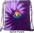 Yoga Chakra Lotus Pose Tie Dye Bag