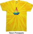 Yoga Chakra Lotus Pose Twist Tie Dye Shirt