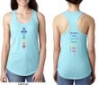 Yoga Chakra Words Front and Back Ladies Ideal Tank Top