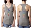 Yoga Chakra Words Front and Back Ladies Ideal Tank Top