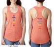 Yoga Chakra Words Front and Back Ladies Ideal Tank Top