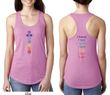 Yoga Chakra Words Front and Back Ladies Ideal Tank Top