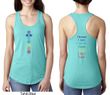 Yoga Chakra Words Front and Back Ladies Ideal Tank Top