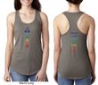Yoga Chakra Words Front and Back Ladies Ideal Tank Top