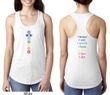 Yoga Chakra Words Front and Back Ladies Ideal Tank Top