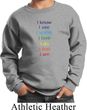 Yoga Chakra Words Kids Sweatshirt