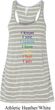 Yoga Chakra Words Ladies Flowy Racerback Tanktop