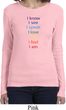 Yoga Chakra Words Ladies Long Sleeve Shirt