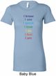 Yoga Chakra Words Ladies Longer Length Shirt