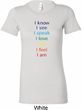 Yoga Chakra Words Ladies Longer Length Shirt