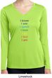 Yoga Chakra Words Ladies Moisture Wicking Long Sleeve Shirt