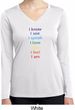 Yoga Chakra Words Ladies Moisture Wicking Long Sleeve Shirt