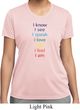 Yoga Chakra Words Ladies Moisture Wicking Shirt