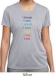 Yoga Chakra Words Ladies Moisture Wicking Shirt