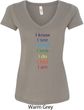 Yoga Chakra Words Ladies V-Neck Shirt