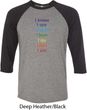 Yoga Chakra Words Mens Raglan Shirt
